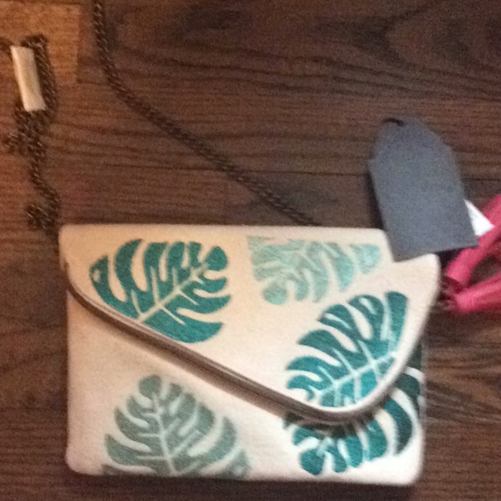 T-Shirt and Jeans Palm Print crossbody bag